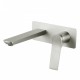 Rumia Brushed Nickel Bathtub Spout Basin Wall Mixer With Spout Water Spout